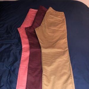 Chino pants from J. Crew and Uniqlo 32/32